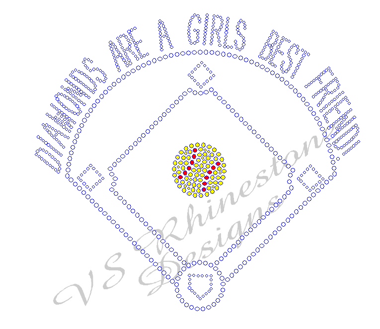 Diamonds Are A Girls Best Friend - Softball Rhinestone Transfer